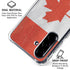 Canada Flag Distressed Galaxy A36 5G Clear Case